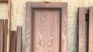 Шпонирование большой дверь часть 1. How to glue ash veneer to the DOOR