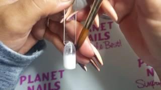 Planet Nails Ombre Faded French Acrylic Tutorial