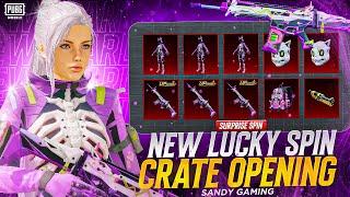 GOT EVERYTHING $6000 UC SURPISE LUCKY SPIN CRATE OPENING SKELETON MYTHIC OUTFIT | PUBG MOBILE