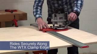 Bora® Tool WTX Clamp Edge Saw Guide System Router Plate for Dado Cuts