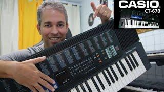 CASIO CT-670 (FACTORY SOUNDS) 1992 - TEST by Tiago Mallen #casio #tonebank #REVIEW