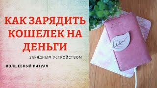  Как зарядить кошелек на деньги зарядным устройством? Работает 100%!  Можно заряжать новый и старый