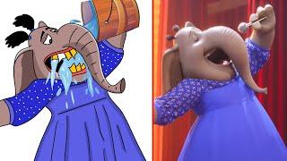 Sing - Meena Sings Scene Fandango Family Funny Drawing Meme | Funny Meena Sing