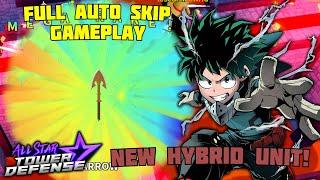 New 6 Star Deku in Hell Raid | Solo Full Auto-Skip | All Star Tower Defense ROBLOX