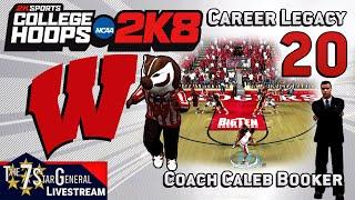 Caleb Booker Career Legacy | College Basketball 2K8 | Livestream 20