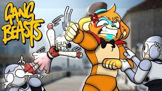 Glamrock Freddy And Francine Getting BEAT UP BY FANS In Gang Beasts