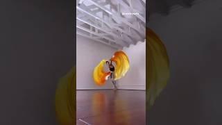 Learn Silk Fan Fusion with @raechrysalis #silkfan #dance