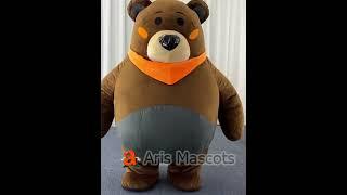 Giant Inflatable Bear Mascot Costume for Entertainments Adult Funny Blow Up Party Wear for Events