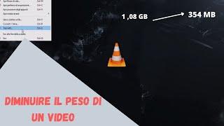 Come Ridurre il PESO di un VIDEO in Soli due Click