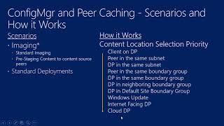 ConfigMgr Current Branch   Caching!  Understanding the Options   Part I   Peer Caching