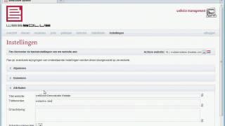 weBSolve System - Website attributen aanpassen