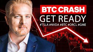 BTC Break Down 🩸 What's Next for Stock & Crypto #tsla #nvda #orcl #gme #btc