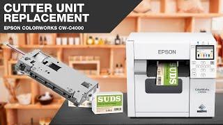 Epson Colorworks CW-C4000 How to replace the cutter unit.