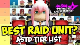 Best Unit for RAIDS? All Star Tower Defense Raid Unit Tier List (ASTD)