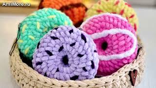 Амигуруми: схема Пончик. Игрушки вязаные крючком - Free crochet patterns.