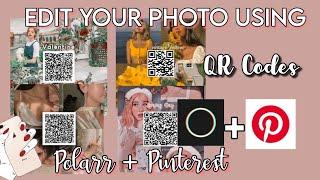 HOW TO EDIT A PHOTO USING QR CODES ON POLARR + PINTEREST | Ideas and Tutorial | Angel Paner