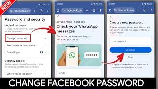 How to change Password in Facebook without WhatsApp 2024 | Make important changes in Accounts Center