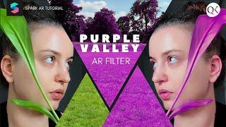 How to Create a Pink/Purple Valley in Spark AR with LUTs [filter without oily, grain and pixel]