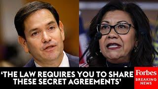 Norma Torres Asks Sec. Marco Rubio Point Blank To Share 'Secret' Agreement With El Salvador's Bukele