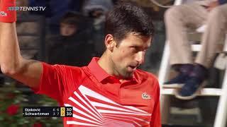 Novak Djokovic Brilliance vs Schwartzman | Rome 2019 Semi-Final