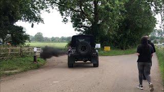 Juice Motors Modified Defender 90 TD5 Spectre Revving With Popcorn Limiter