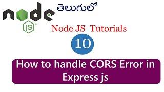 cors in nodejs | how to fix cors error in nodes