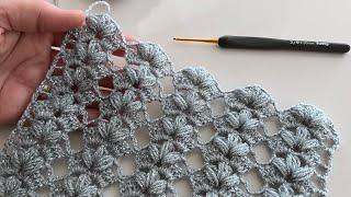 Easy Crochet Rectangle Shawl Patterns For Beginners / Crochet Puff Stitch Shawl Pattern