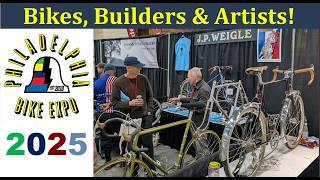 Philly Bike Expo 2025. The Frame Builders bikes and artists