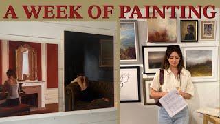 A week in my life & my oil painting process from start to finish