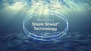 Watch sharks flee as they hit Shark Shield Technology!