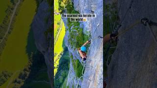 Epic Via Ferrata in Switzerland#mountainhiking #swissalps #hiking #shorts