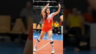  She Rose, She Struck — That Smash Shook the Court!  #athlete #volleyball