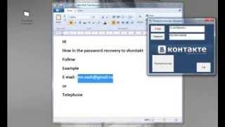 Password recovery vkontakte new