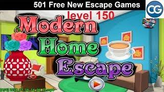 [Walkthrough] 501 Free New Escape Games level 150 - Modern home escape - Complete Game