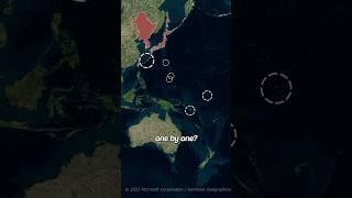 how USA defeated japan by taking tiny islands around it #usa #history #ww2