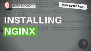 DevTips Daily: Rick and Roll Project - Installing nginx on Digital Ocean Droplet