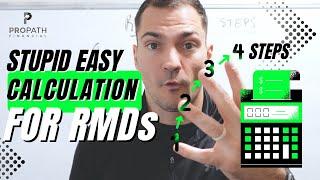 STUPID EASY Way to Calculate Your RMD In 4 STEPS. #financialplanning #income #taxes