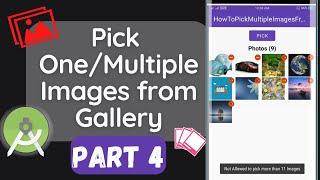 Pick One/Multiple Images from Gallery Android || Part 4 || How To Delete an Item(IMAGE) RecyclerView