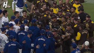 Dodgers & Padres GET INTO IT After Fernando Tatis Jr. Gets Hit by Pitch 
