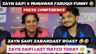 Zayn Saifi & Munawar Faruqui Funny  interview after the match | Zayn Saifi roast himself 