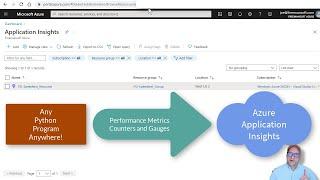 Python Metrics in Azure Application Insights