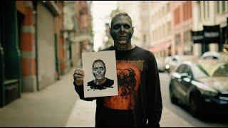 Painting and Interviewing a Man with a Skull Face Tattoo in NYC