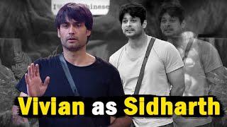 Bigg Boss 18 Live Feed Today Episode Vivian Dsena as Sidharth Shukla BB18