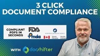 (Subbed for wb.) Creating a PMDA compliant PDF in under 60 seconds with DocShifter in 3 clicks