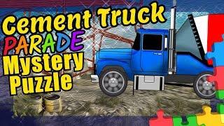 Concrete Truck Themed Puzzle Educational Video for Kids 1