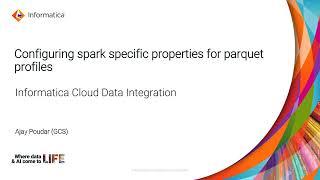 How to Configure SPARK Specific Properties for Parquet Profile in Cloud Data Profiling