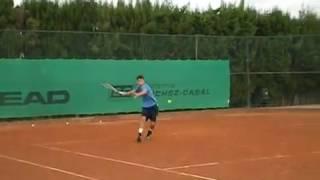 Grigor Dimitrov trains at the Sanchez-Casal Academy, Spain 2008