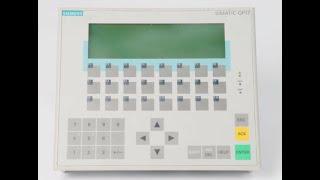 Siemens operator panel OP17-DP12 from inside