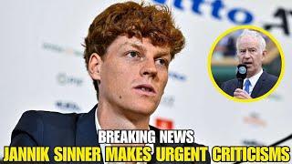 BREAKING: JANNIK SINNER MAKES URGENT CRITICISMS! TENNIS NEWS TODAY