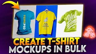 How To Create T-Shirt Mockups In Bulk: Automate T-Shirt Product Image Creation